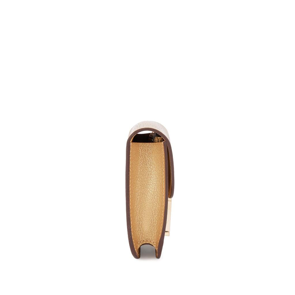 Doré Chèvre Chamkilight Constance Slim Wallet Permabrass Hardware, 2025