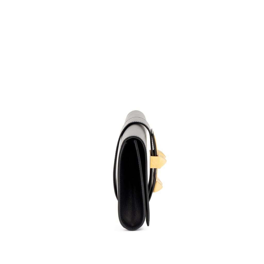 Black Tadelakt Medor 29 Clutch Gold Hardware, 2006