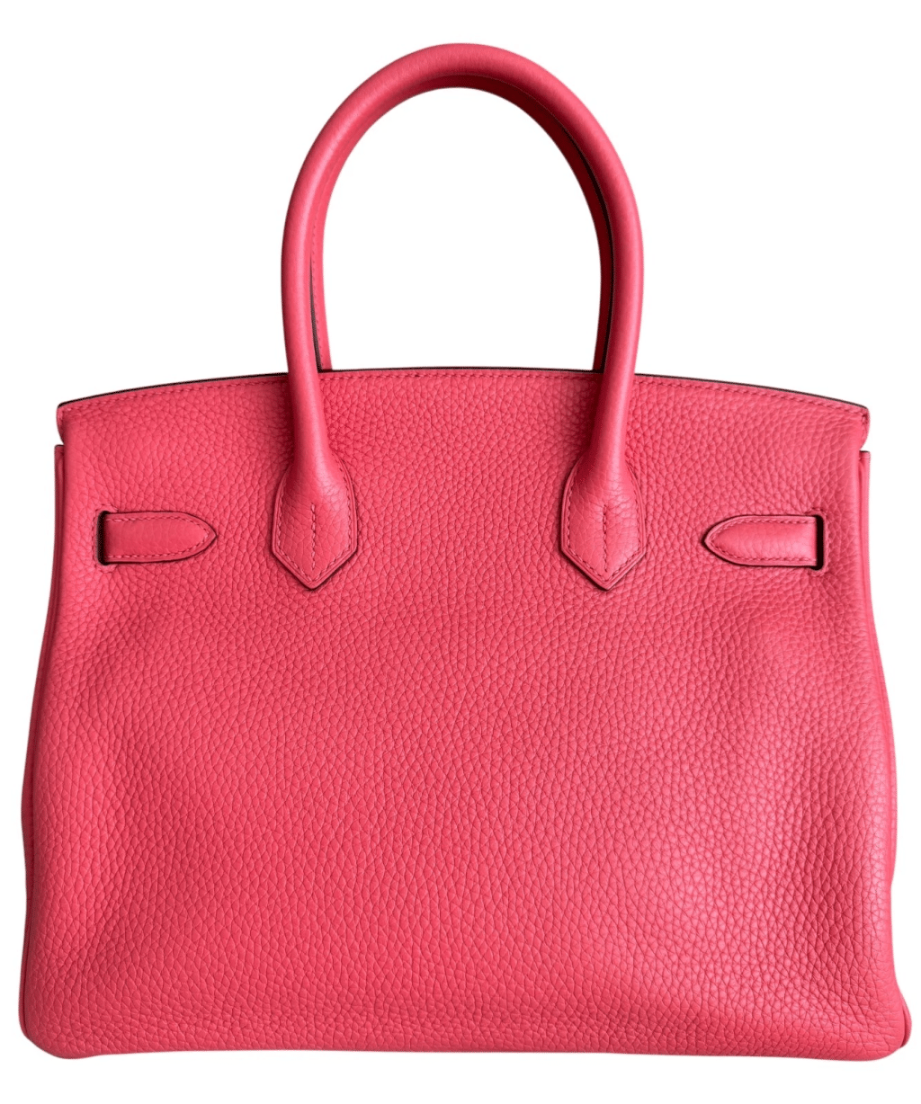 Rose Texas and Orange Verso Togo Birkin 30 Palladium Hardware, 2021