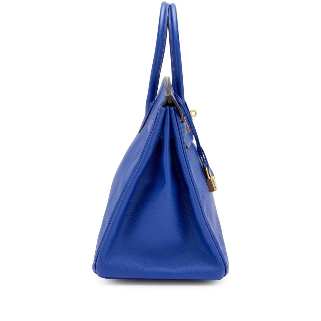 Bleu Electrique Epsom Birkin 35 Gold Hardware, 2014