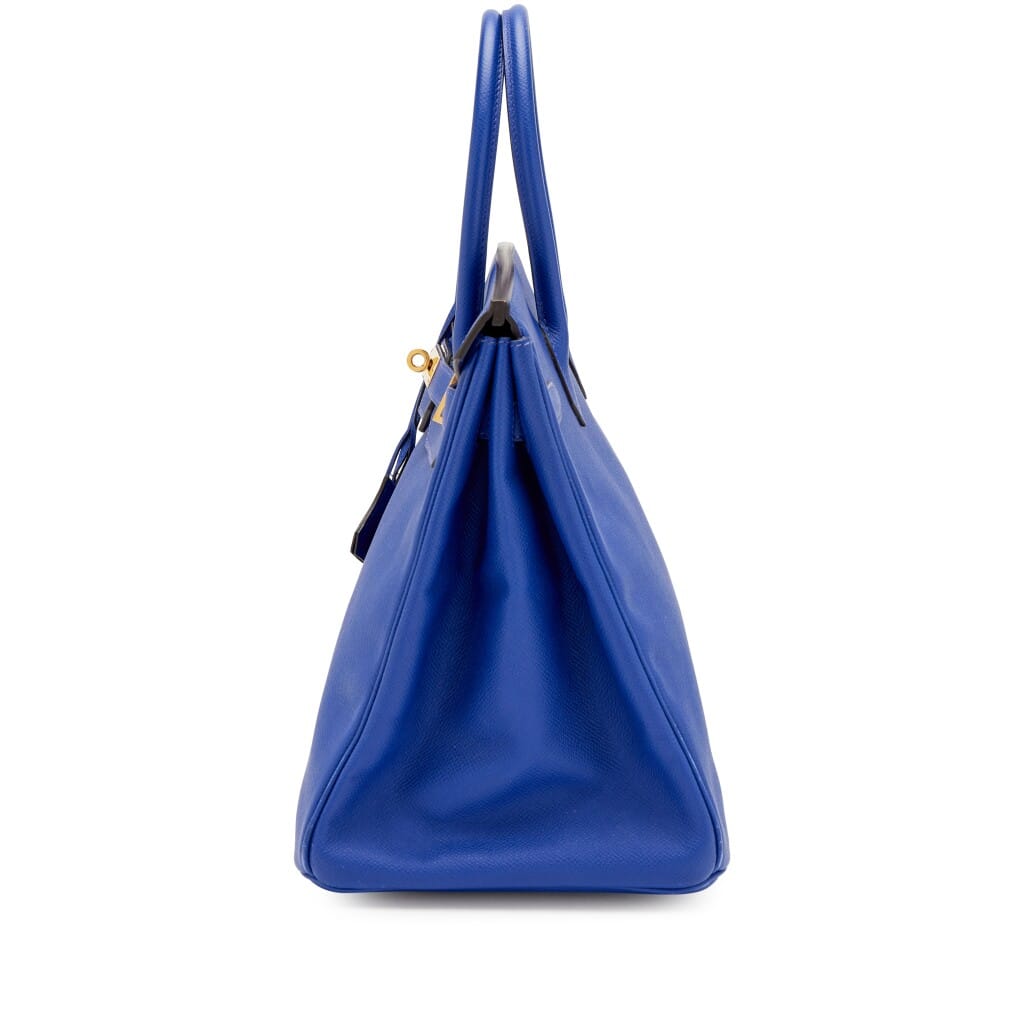 Bleu Electrique Epsom Birkin 35 Gold Hardware, 2014