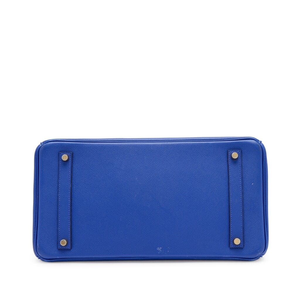 Bleu Electrique Epsom Birkin 35 Gold Hardware, 2014