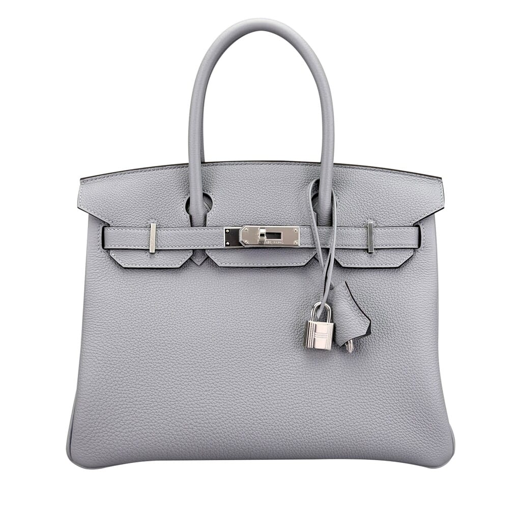 Gris Pantin Togo Birkin 30 Palladium Hardware, 2025