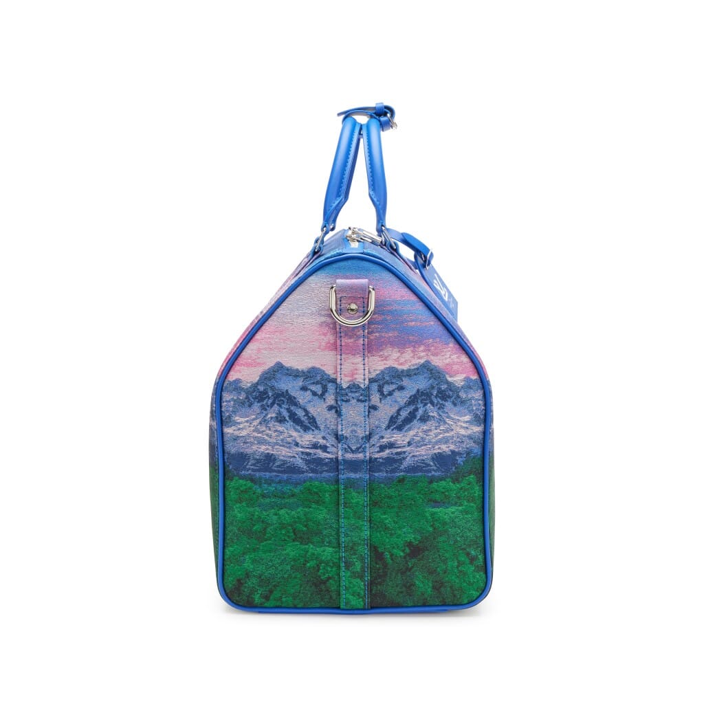 Virgil Abloh Multicolor Jacquard Polyester Landscape Keepall 50 Bandoulière Silver Hardware, 2022