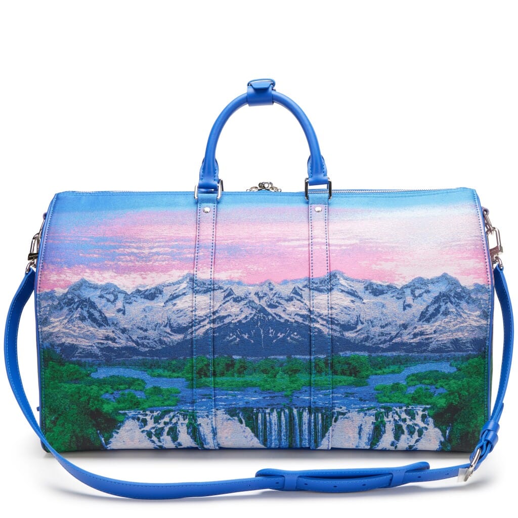 Virgil Abloh Multicolor Jacquard Polyester Landscape Keepall 50 Bandoulière Silver Hardware, 2022