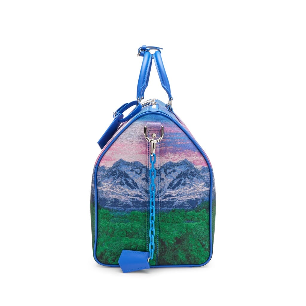 Virgil Abloh Multicolor Jacquard Polyester Landscape Keepall 50 Bandoulière Silver Hardware, 2022