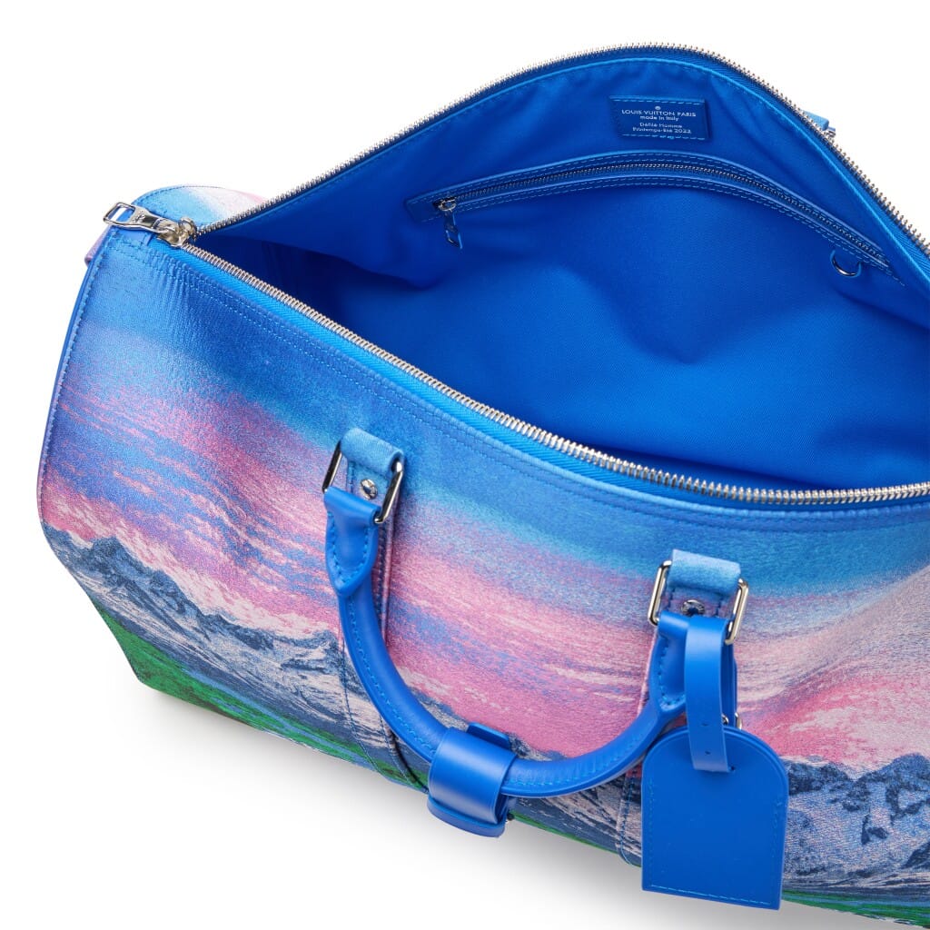 Virgil Abloh Multicolor Jacquard Polyester Landscape Keepall 50 Bandoulière Silver Hardware, 2022
