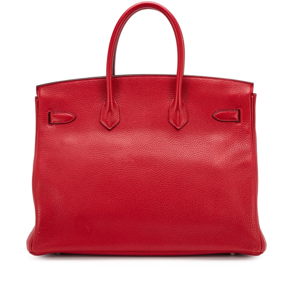 Rouge Casaque Clemence Birkin 35 Palladium Hardware, 2012