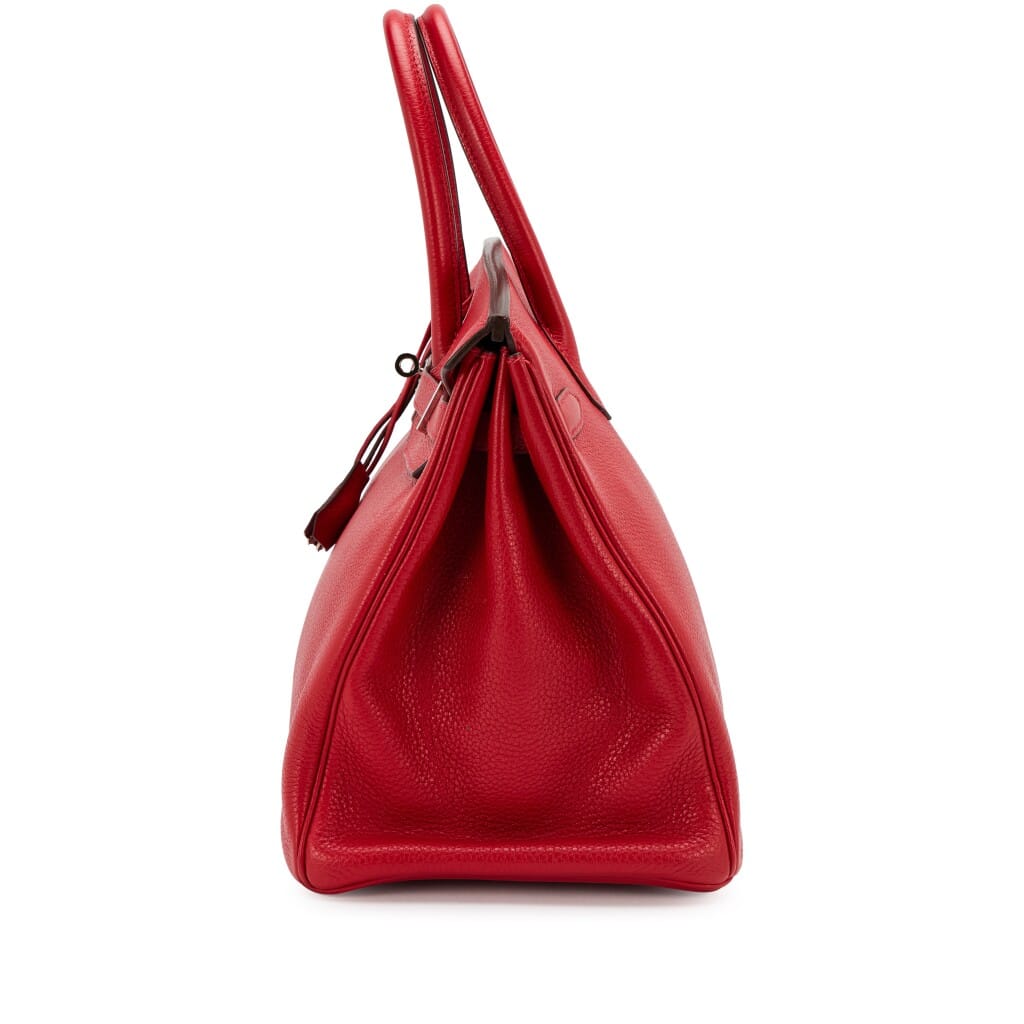 Rouge Casaque Clemence Birkin 35 Palladium Hardware, 2012