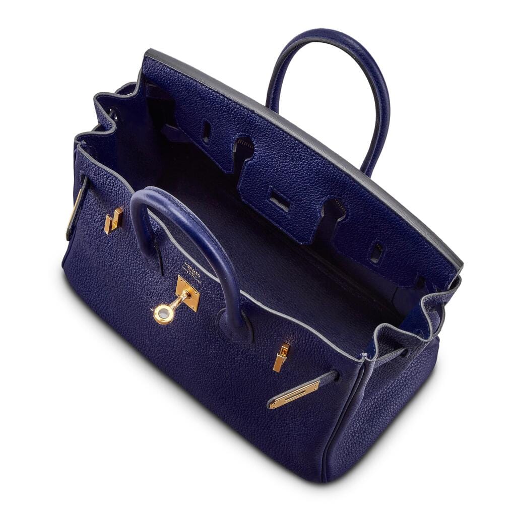 Bleu Encre Togo Birkin 25 Gold Hardware, 2018