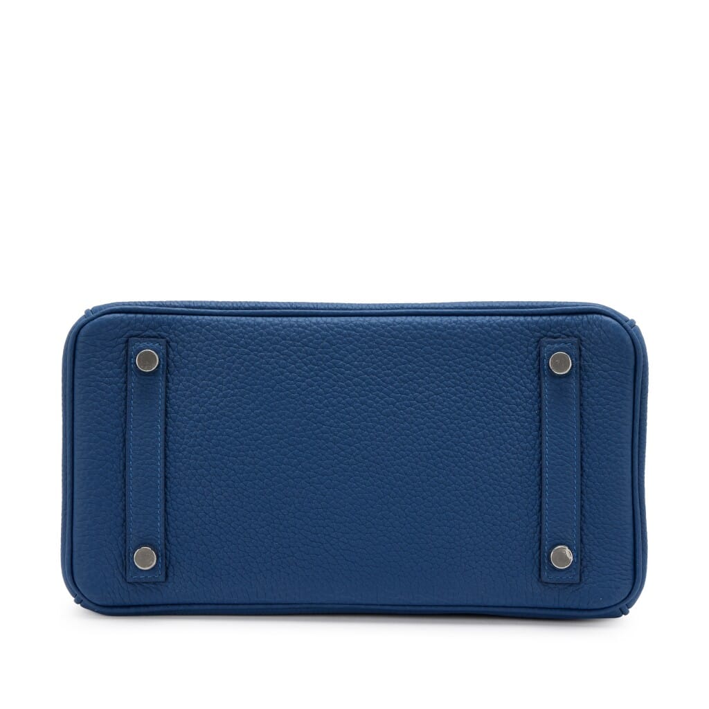 Set of Two Bleu Tie Togo Birkin 25 Palladium Hardware, 2025 and Bleu Tie Epsom Kelly Pocket Belt Palladium Hardware, 2025