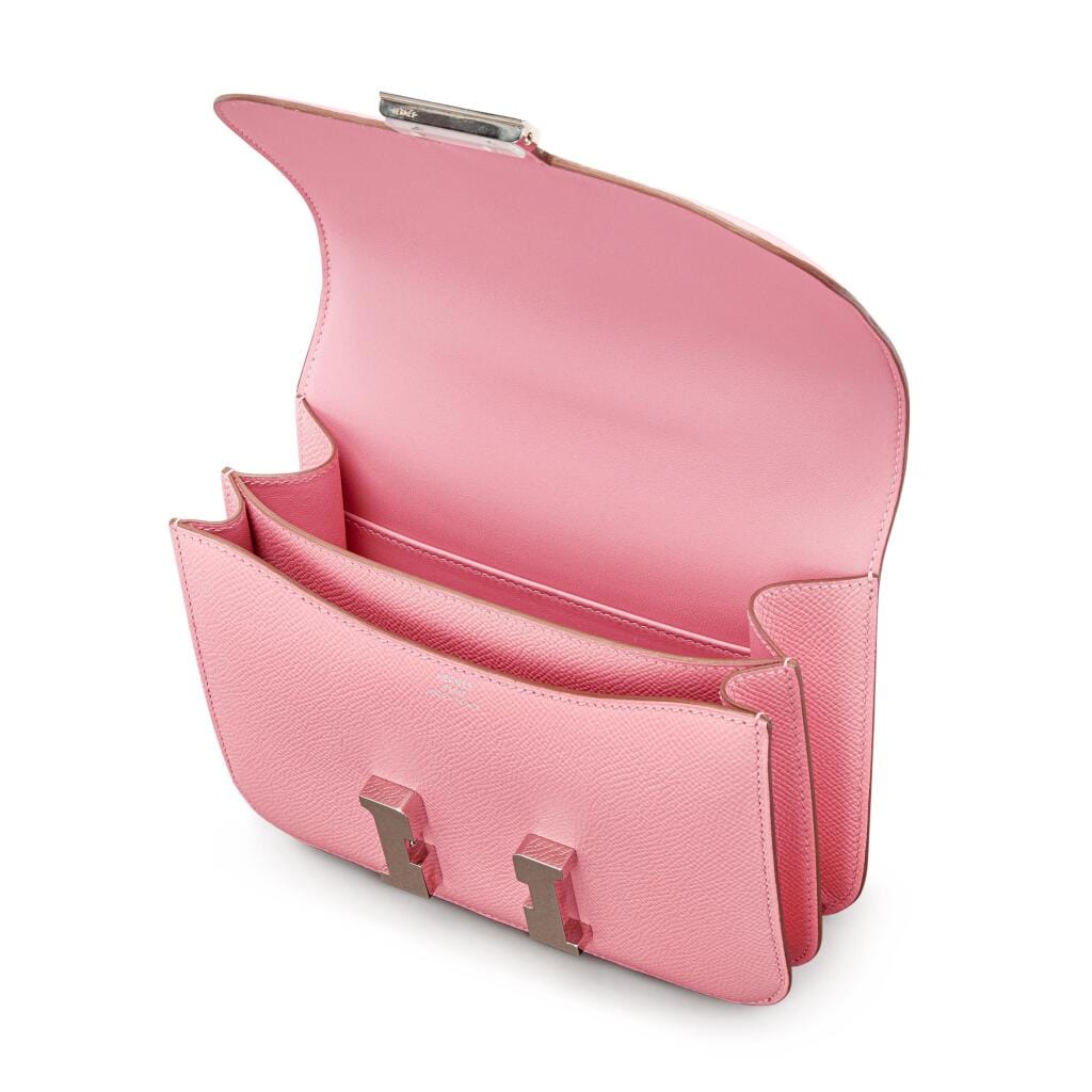 Rose Confetti Epsom Mini Constance 18 Palladium Hardware, 2023