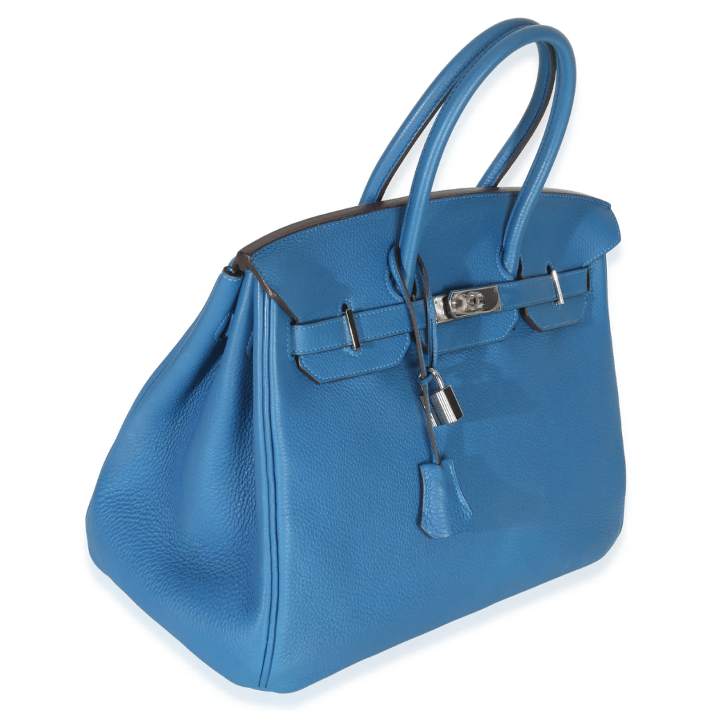 Bleu Zellige Togo Birkin 35 Palladium Hardware, 2010