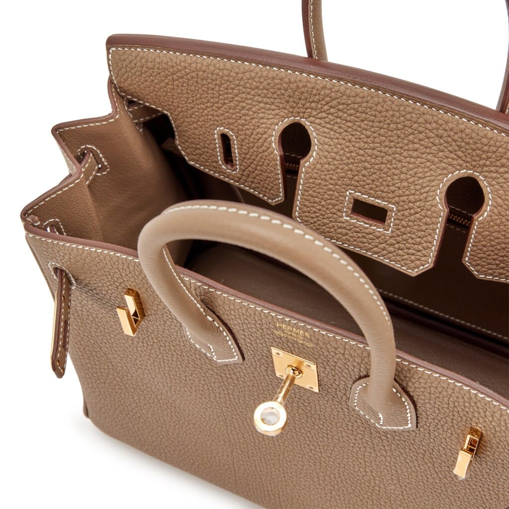 Etoupe Togo Birkin 25 Gold Hardware, 2025