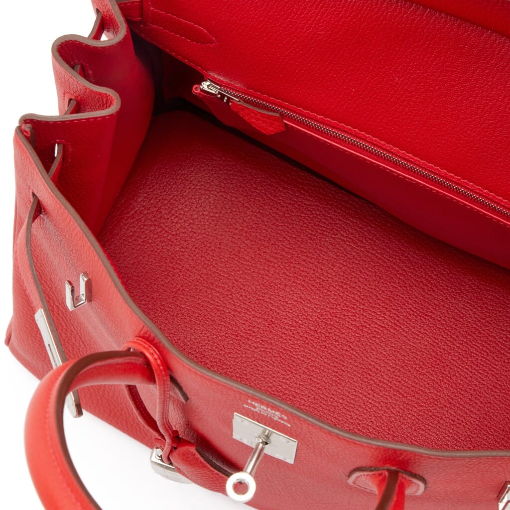 Rouge Casaque Togo Birkin 25 Palladium Hardware, 2019