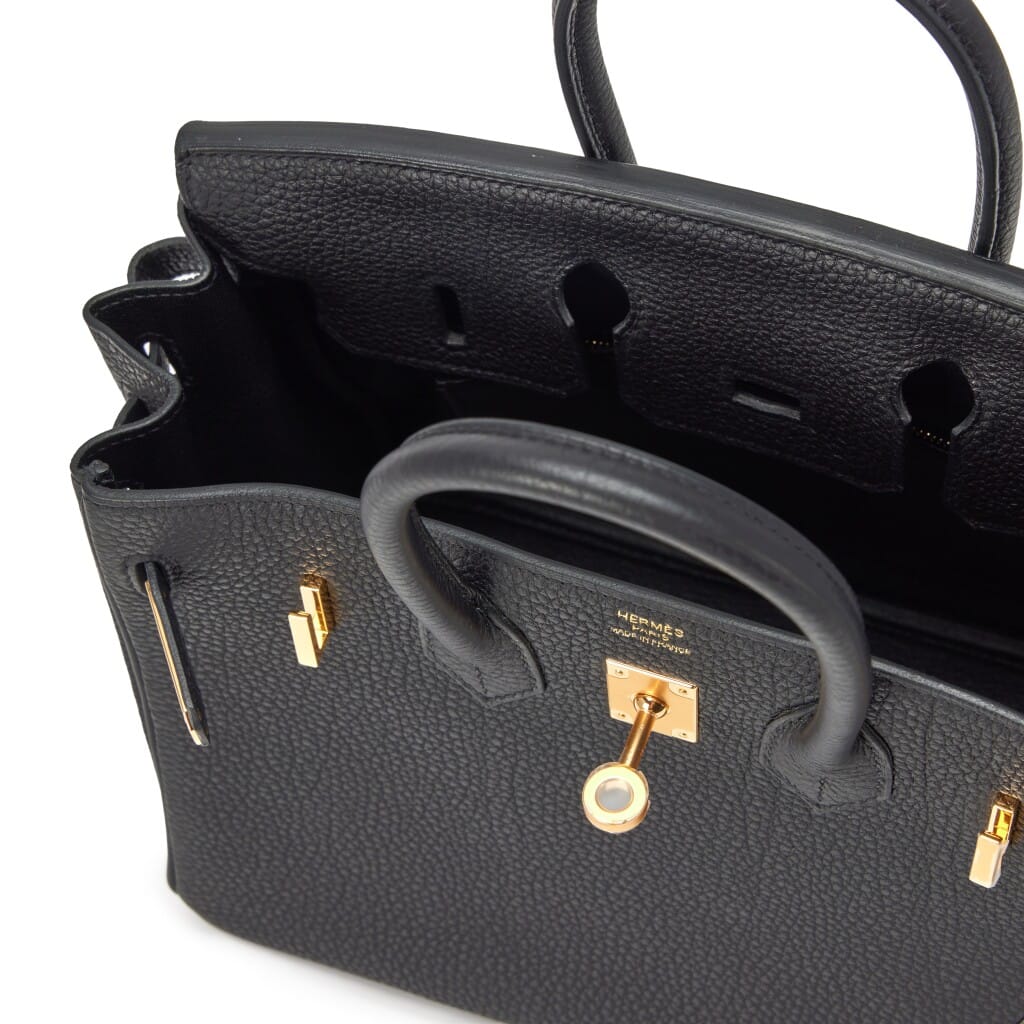 Black Togo Birkin 25 Gold Hardware, 2024