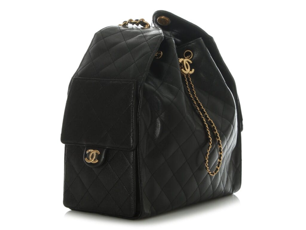 Black Quilted Caviar Medium 25 Aged Gold Hardware, 2026