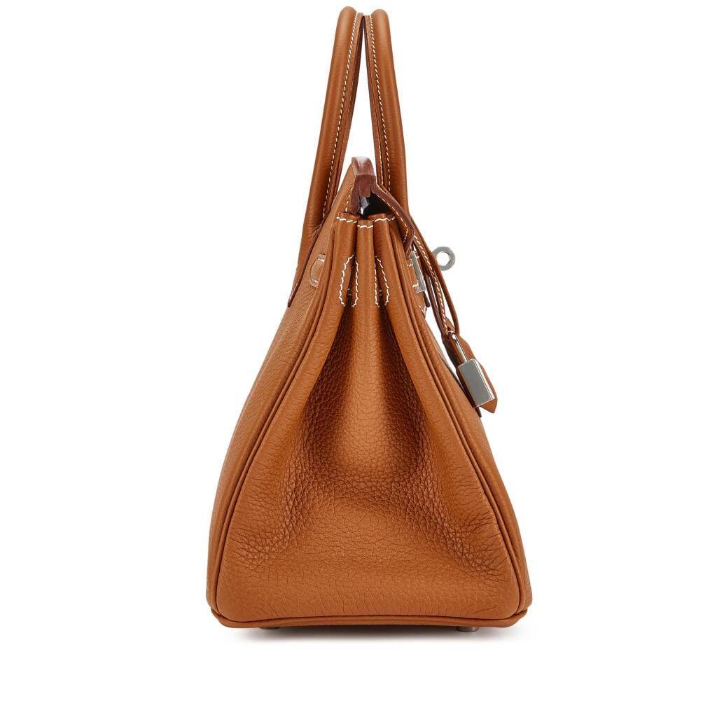 Gold Togo Birkin 25 Palladium Hardware, 2025