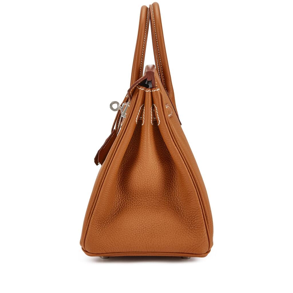 Gold Togo Birkin 25 Palladium Hardware, 2025