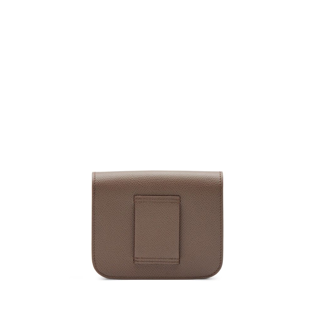 Etoupe Epsom Constance Slim Wallet Gold Hardware, 2022