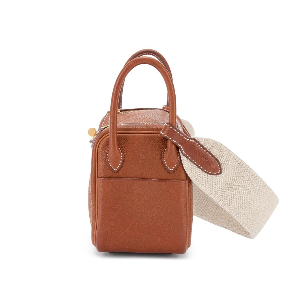 Fauve Barenia Faubourg Mini Lindy II Gold Hardware, 2025