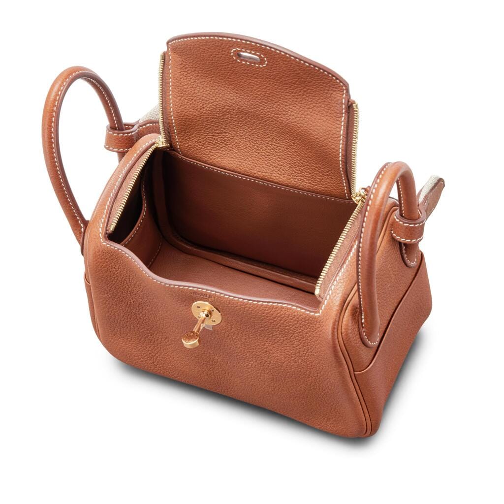 Fauve Barenia Faubourg Mini Lindy II Gold Hardware, 2025
