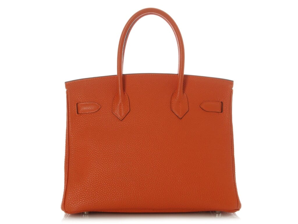 Orange Togo Birkin 30 Palladium Hardware, 2006