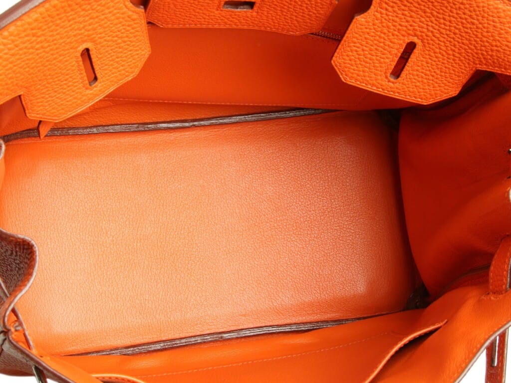 Orange Togo Birkin 30 Palladium Hardware, 2006