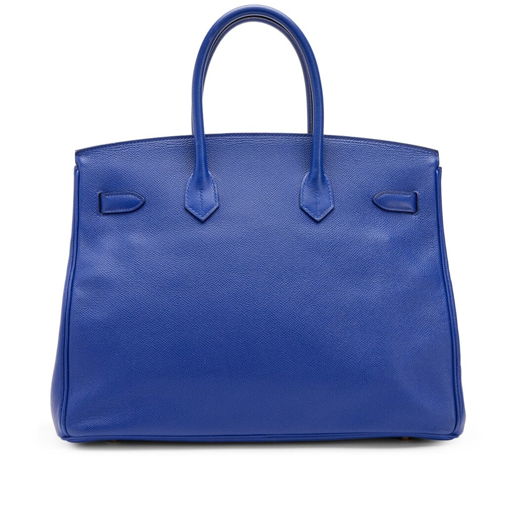 Bleu Electrique Epsom Birkin 35 Gold Hardware, 2007
