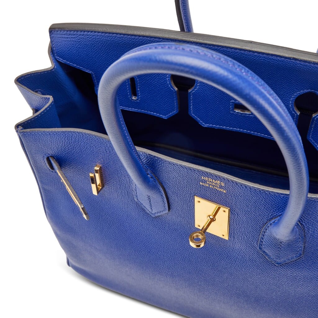 Bleu Electrique Epsom Birkin 35 Gold Hardware, 2007