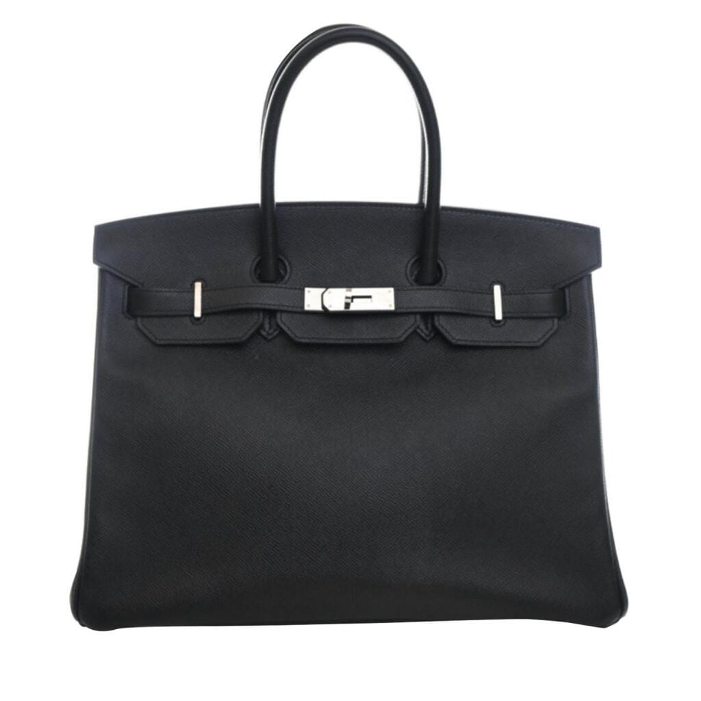 Black Epsom Birkin 35 Palladium Hardware, 2014