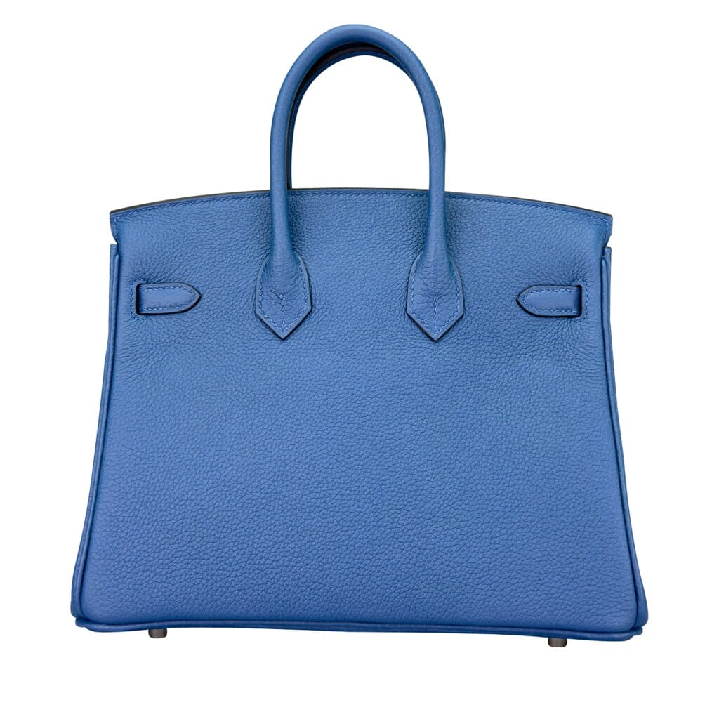 Bleu Tie Togo Birkin 25 Palladium Hardware, 2025