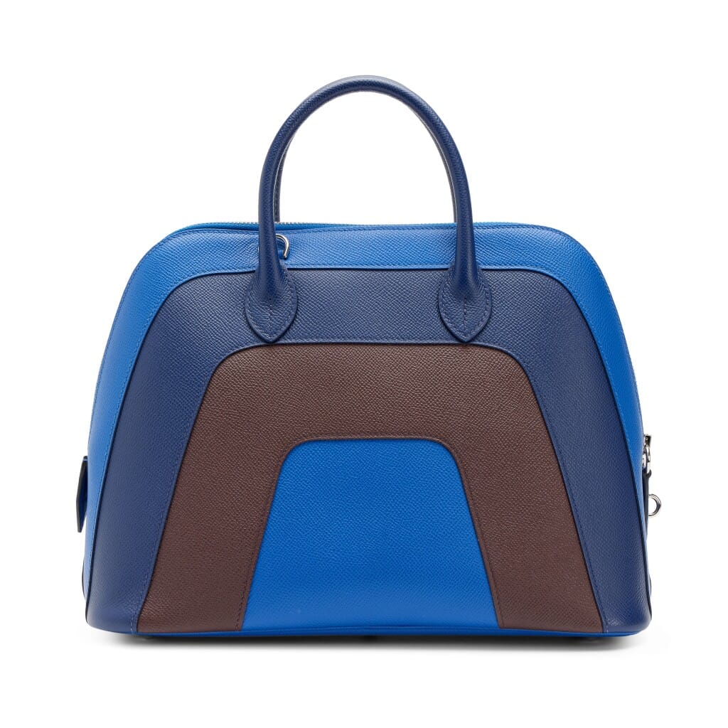 Limited Edition Bleu Frida, Bleu Saphir and Rouge Sellier Epsom Rainbow Bolide 30 Palladium Hardware, 2022