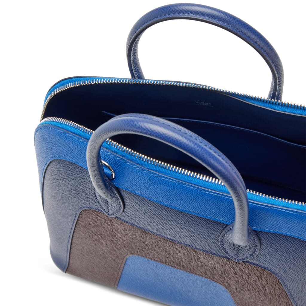 Limited Edition Bleu Frida, Bleu Saphir and Rouge Sellier Epsom Rainbow Bolide 30 Palladium Hardware, 2022