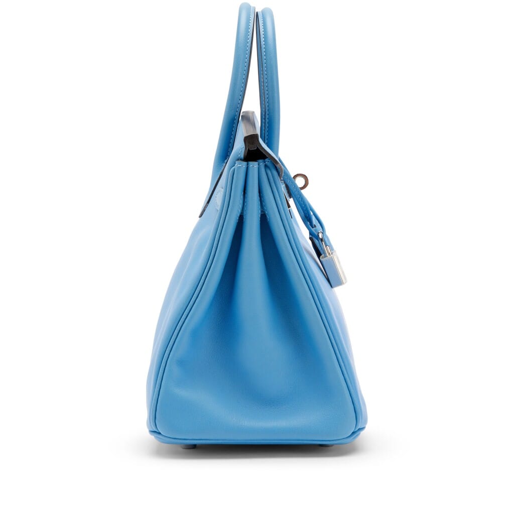 Bleu Paradis Swift Birkin 25 Palladium Hardware, 2015