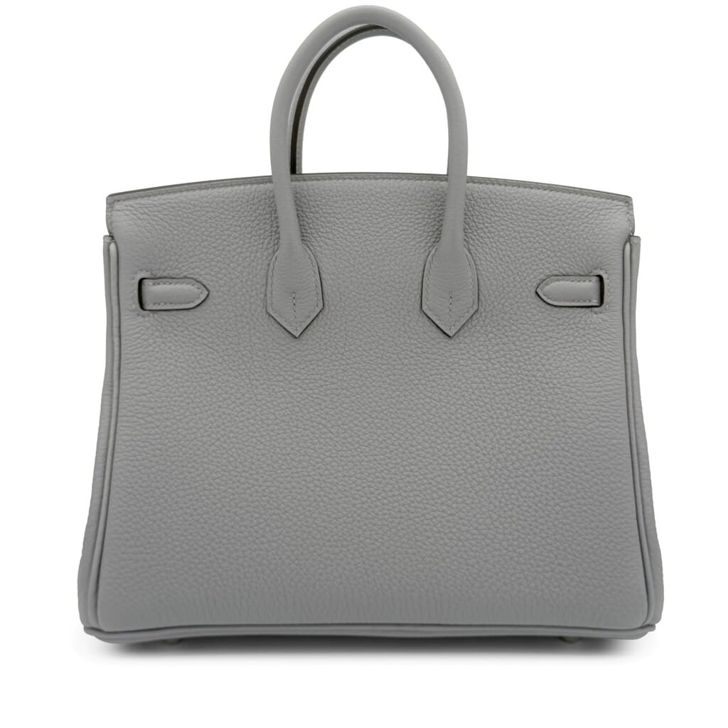 Gris Pantin Togo Birkin 25 Palladium Hardware, 2025
