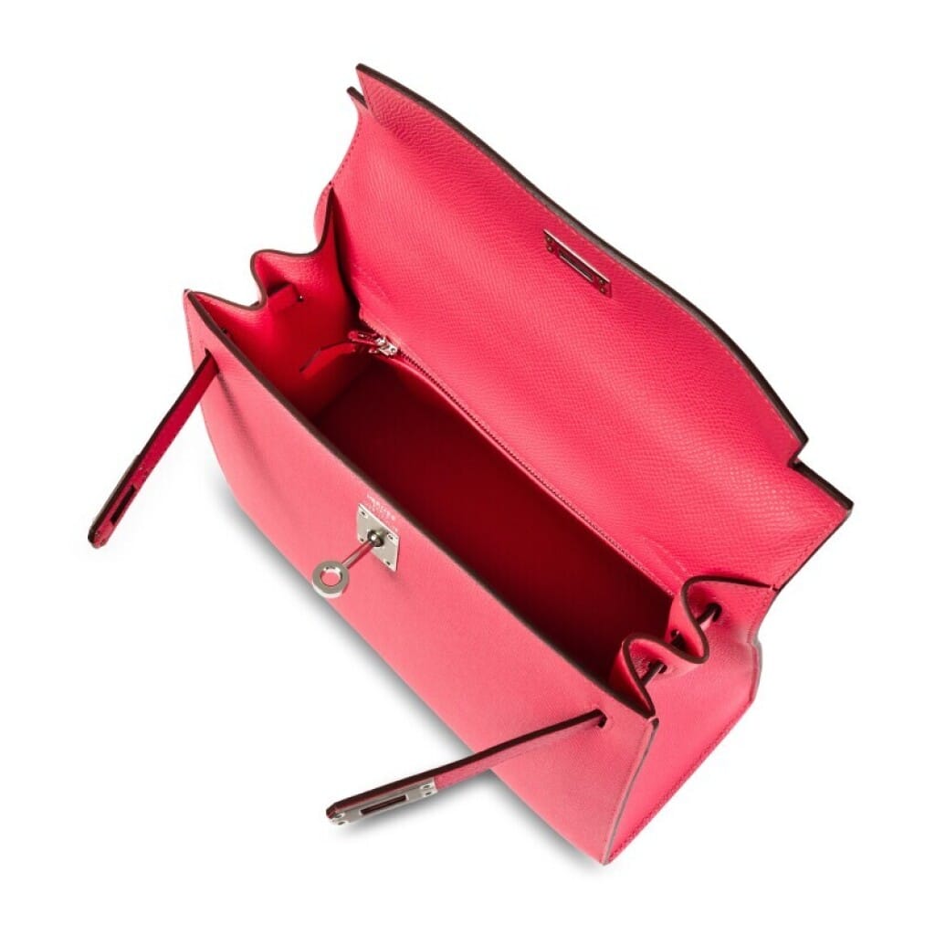 Rose Azalee Epsom Sellier Kelly 25 Palladium Hardware, 2025