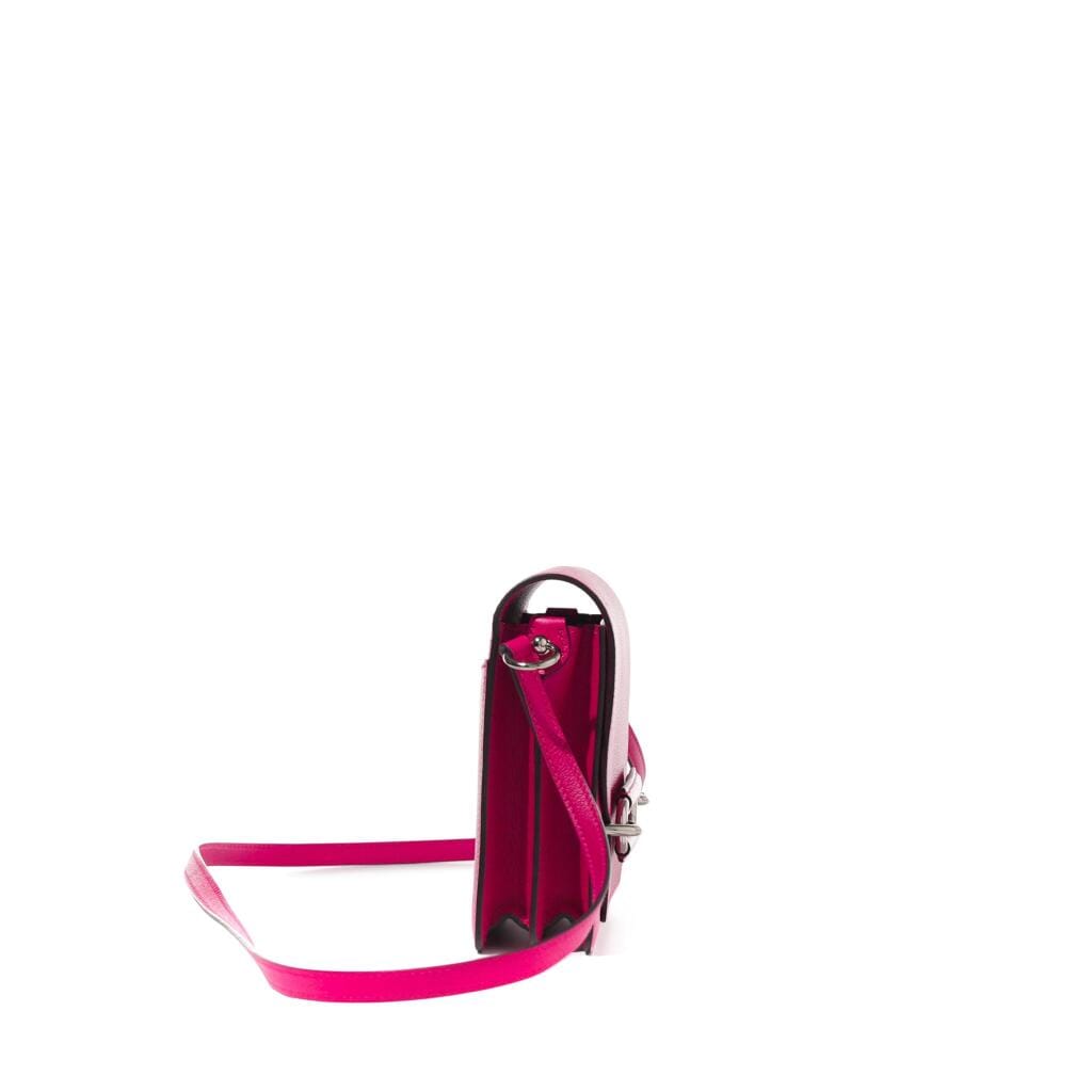 Rose Mexico Evercolor and Alligator Touch Mini Roulis 18 Palladium Hardware, 2020