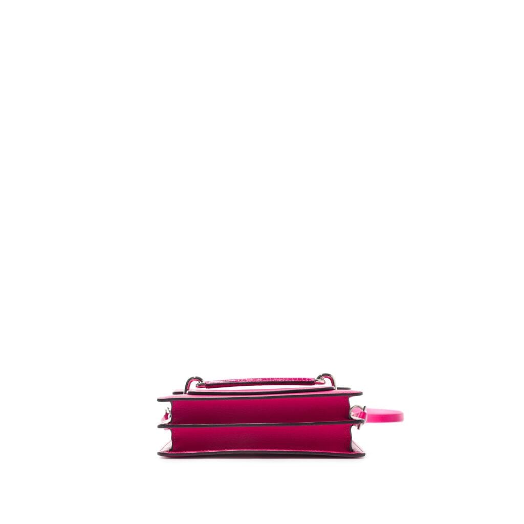 Rose Mexico Evercolor and Alligator Touch Mini Roulis 18 Palladium Hardware, 2020