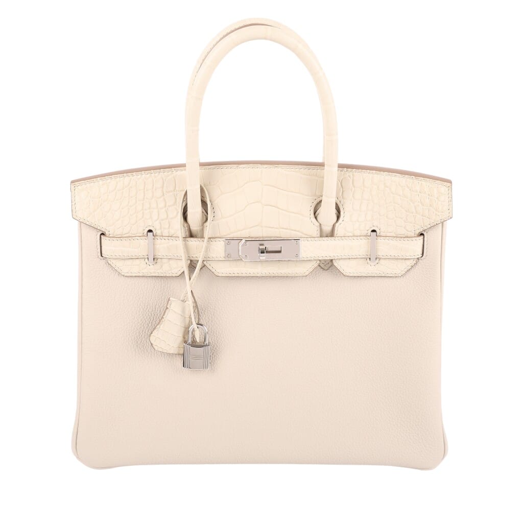 Beton Matte Alligator and Togo Touch Birkin 30 Palladium Hardware, 2023