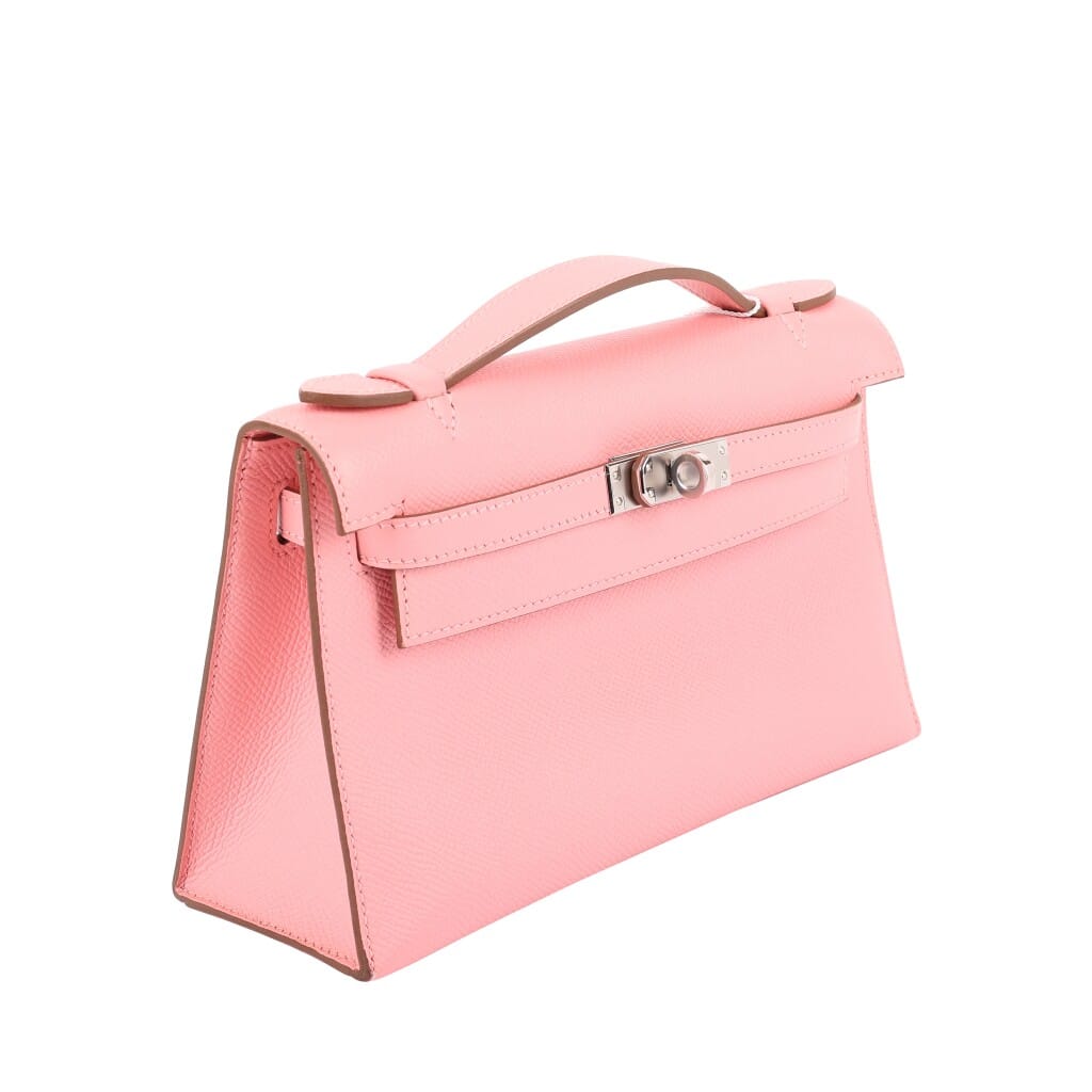 Rose Confetti Epsom Kelly Pochette Palladium Hardware, 2015