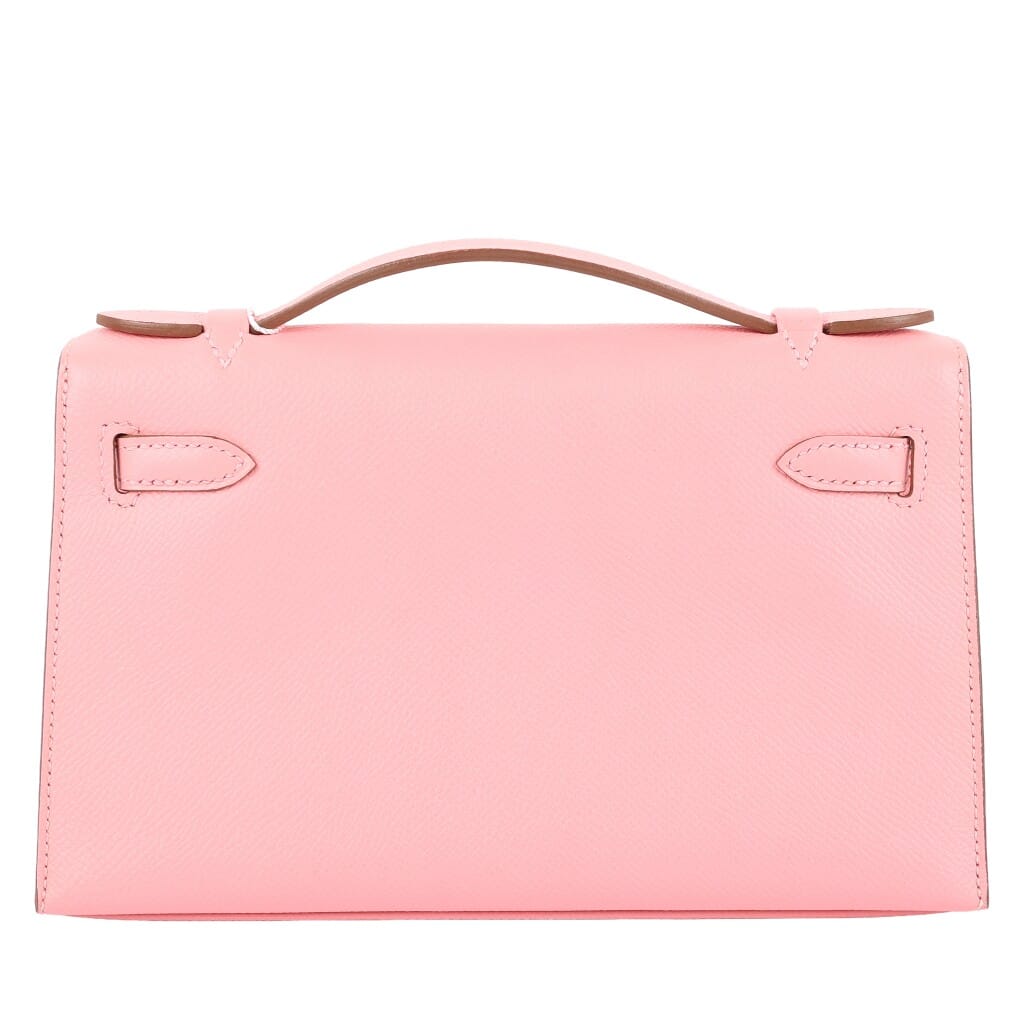 Rose Confetti Epsom Kelly Pochette Palladium Hardware, 2015