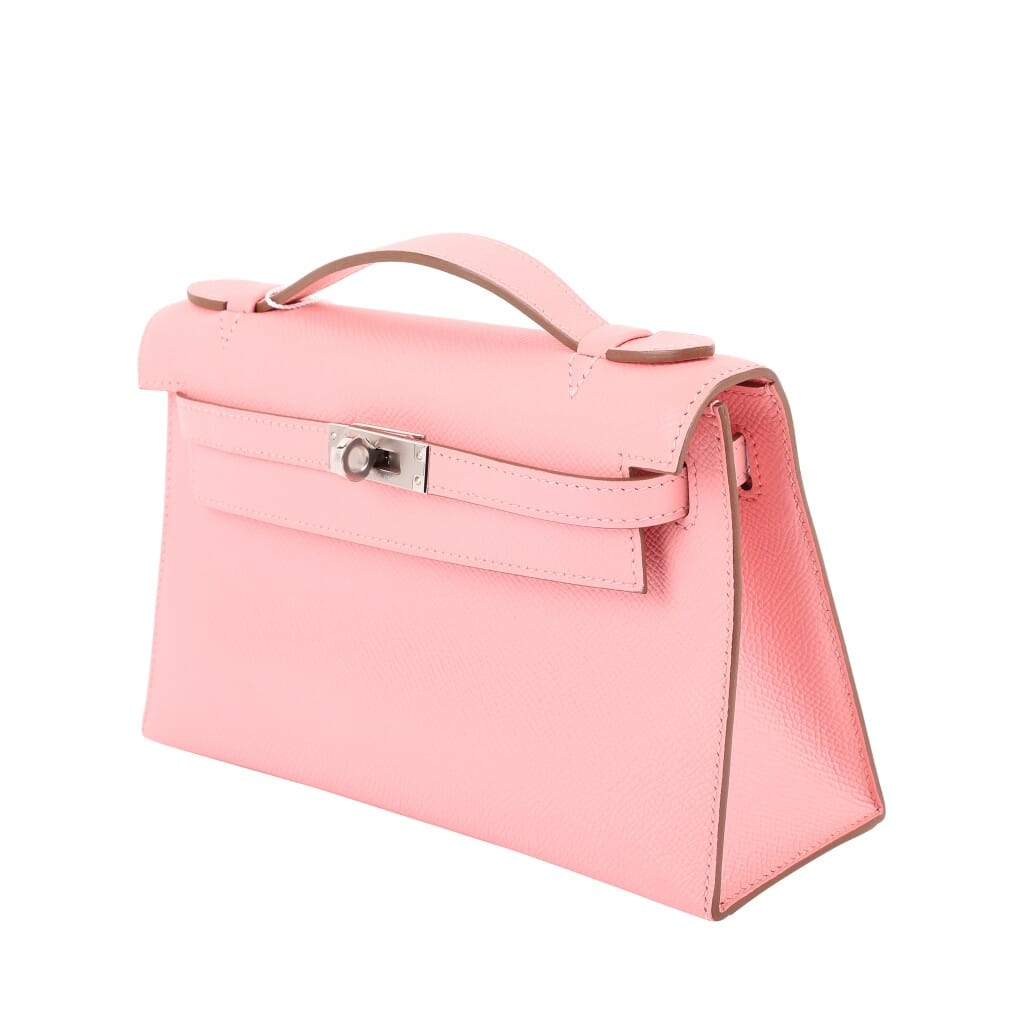 Rose Confetti Epsom Kelly Pochette Palladium Hardware, 2015