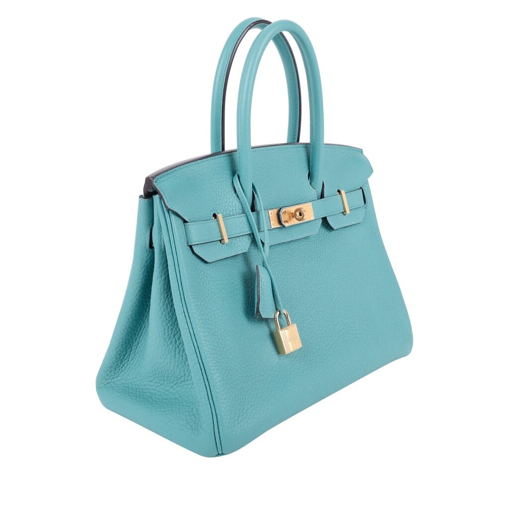 Bleu Saint Cyr Clemence Birkin 30 Gold Hardware, 2015