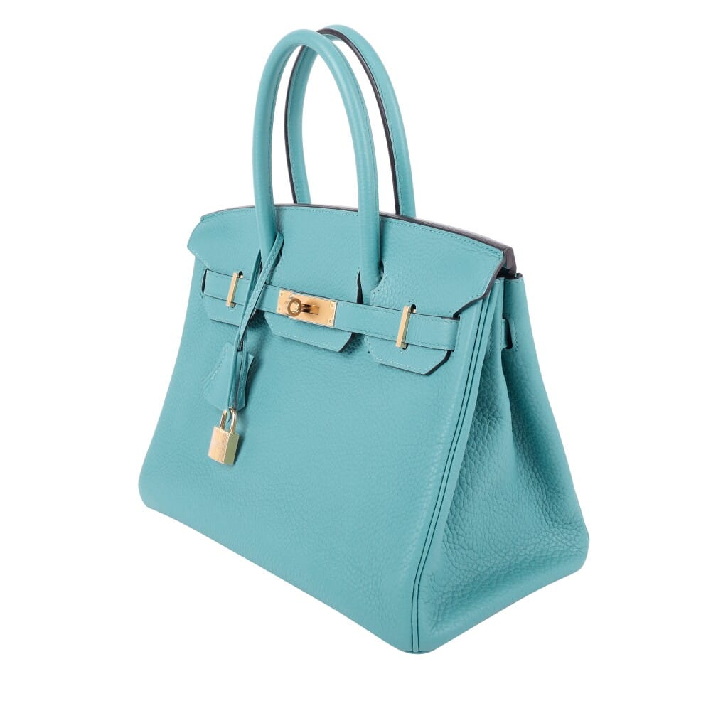 Bleu Saint Cyr Clemence Birkin 30 Gold Hardware, 2015