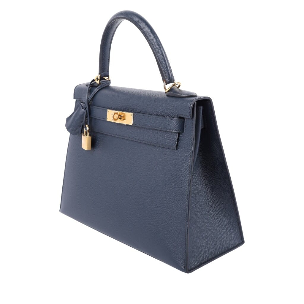 Bleu Indigo Epsom Sellier Kelly 28 Gold Hardware, 2022