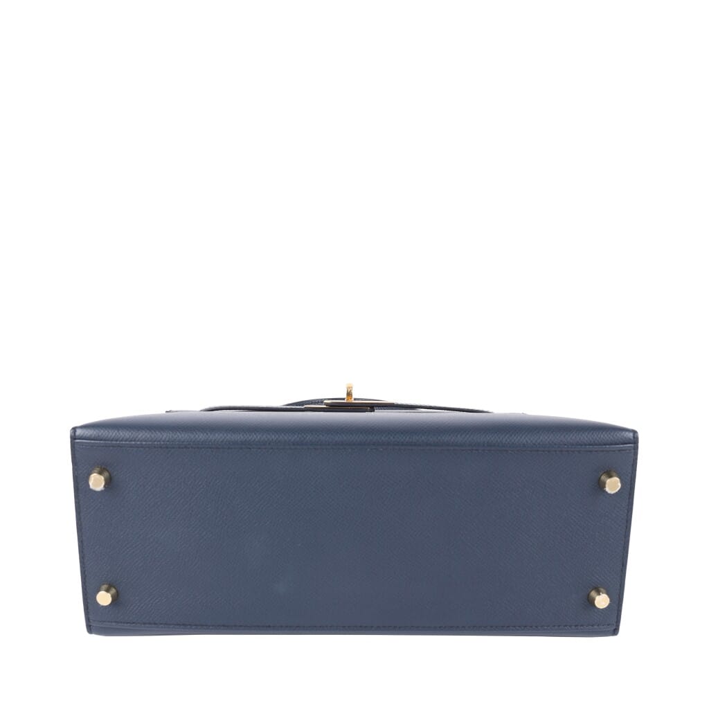 Bleu Indigo Epsom Sellier Kelly 28 Gold Hardware, 2022