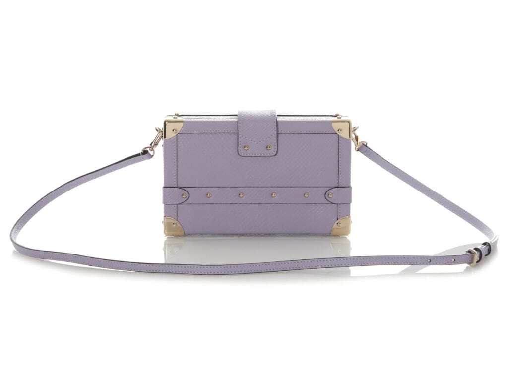 Lilac Karung Petite Malle Gold Hardware