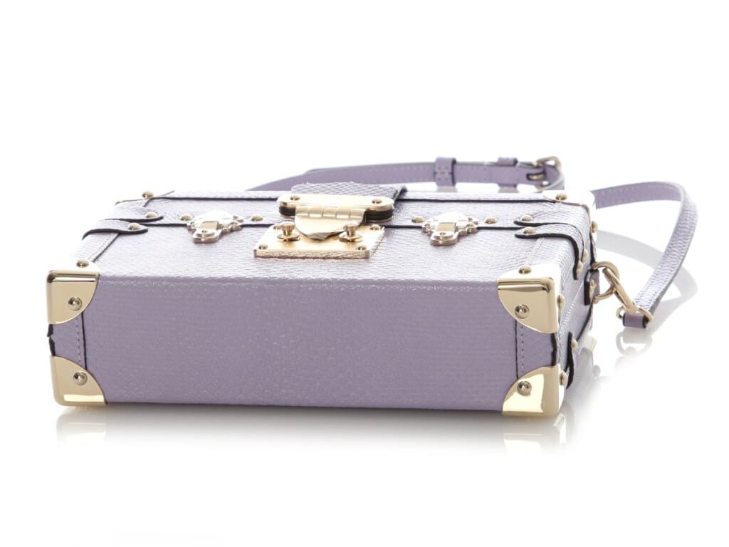 Lilac Karung Petite Malle Gold Hardware