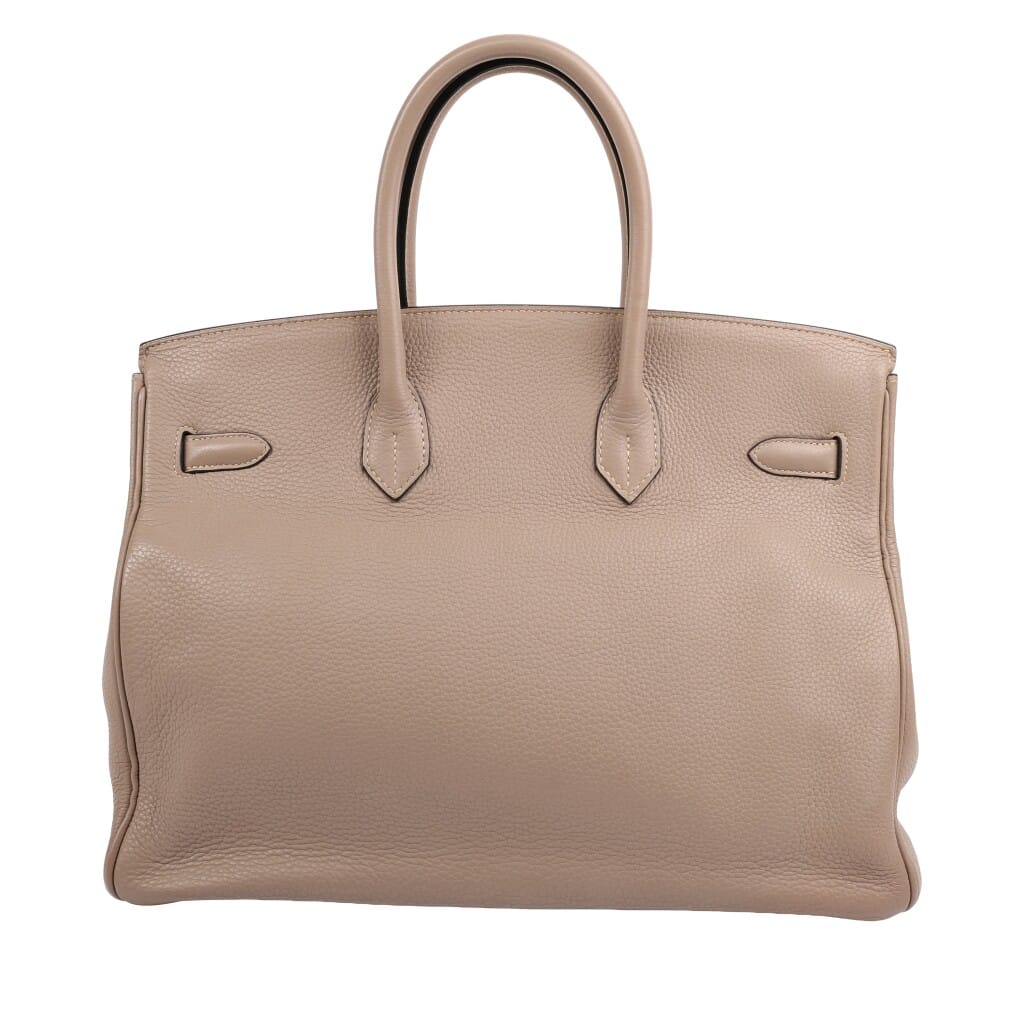 Gris Tourterelle Togo Birkin 35 Palladium Hardware, 2008